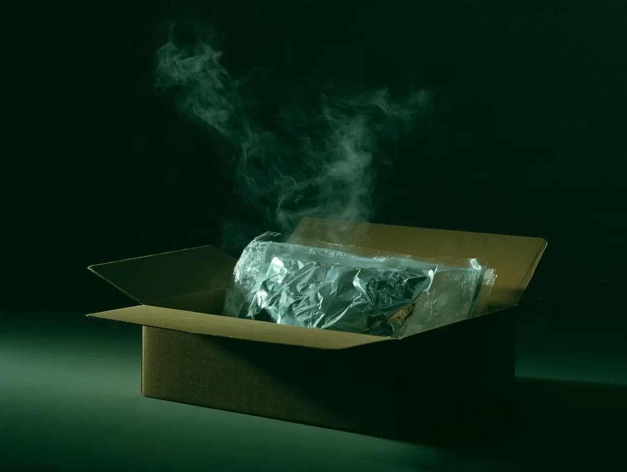 Laboratory photo: cold box foil